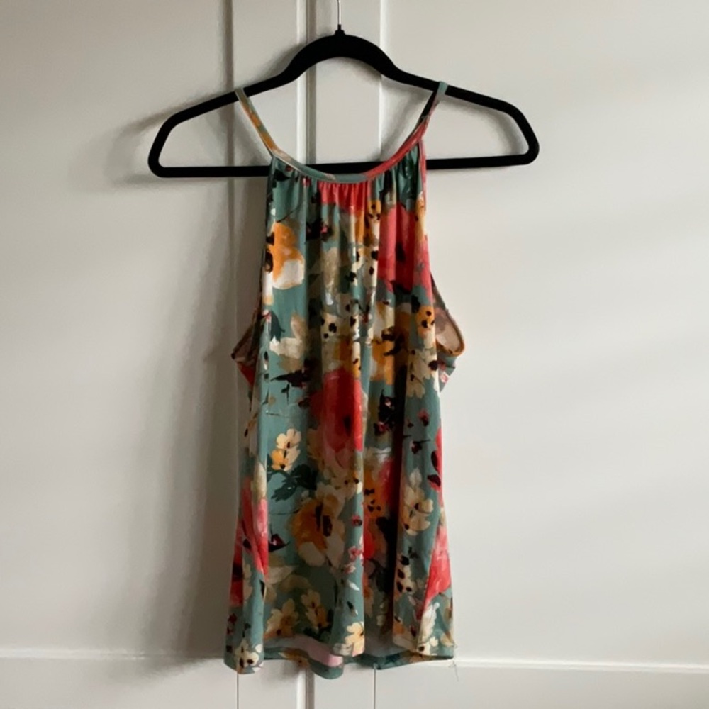 Floral Sleeveless Top - Multicolor